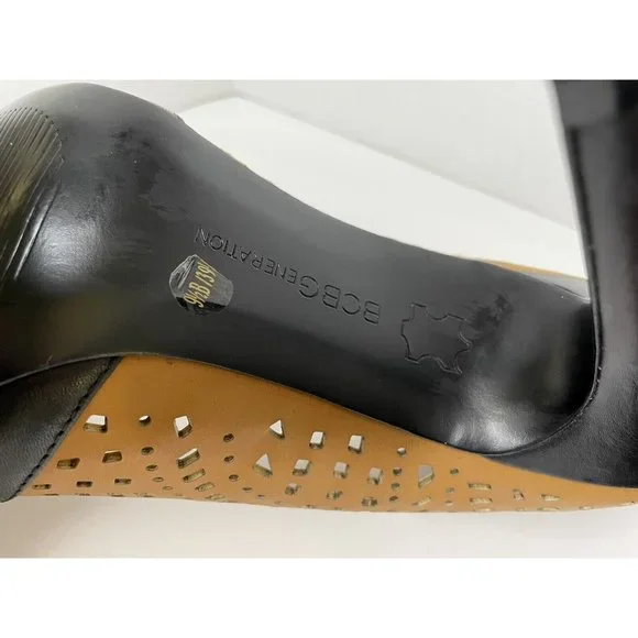 NEW BCBGeneration Tan Leather Cut-out Heels, Women's 9.5 - Picture 11 of 11